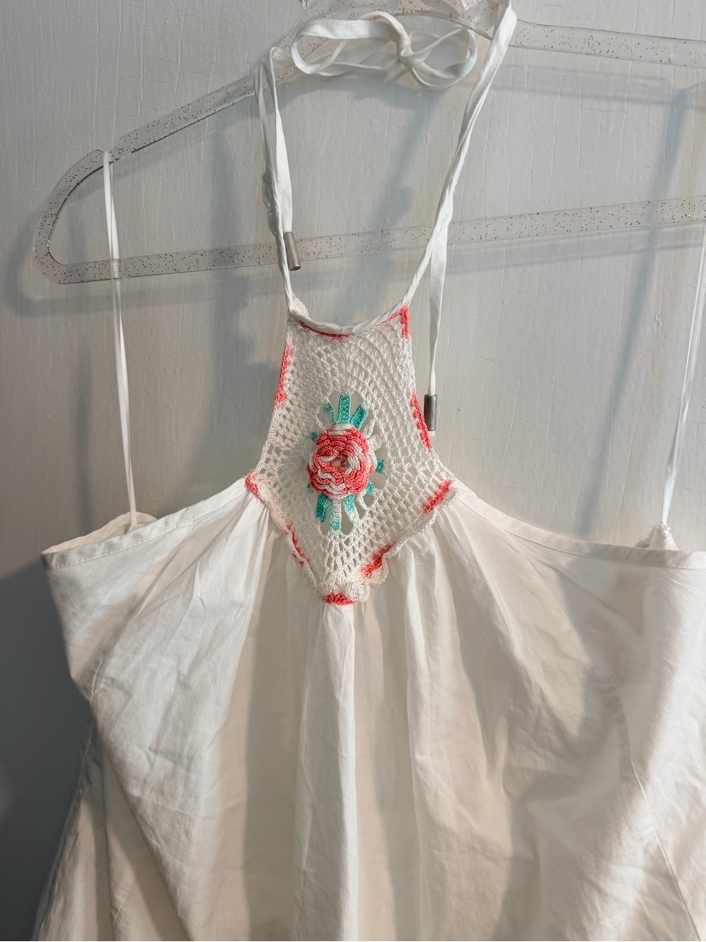 Free people cerilliam crochet halter mini dress - Picture 4 of 9